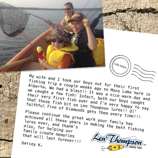 Fanmail Friday - Len Thompson Fishing Lures